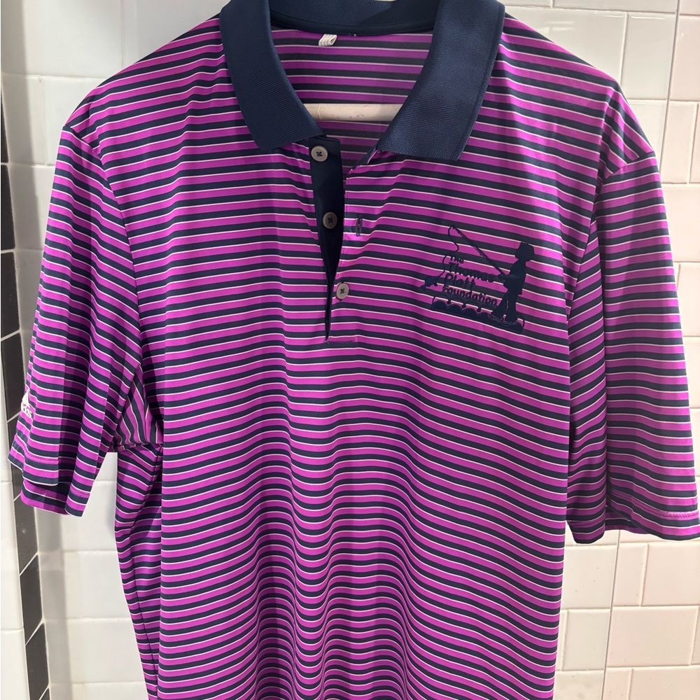 Adidas - Striped Polo Shirt